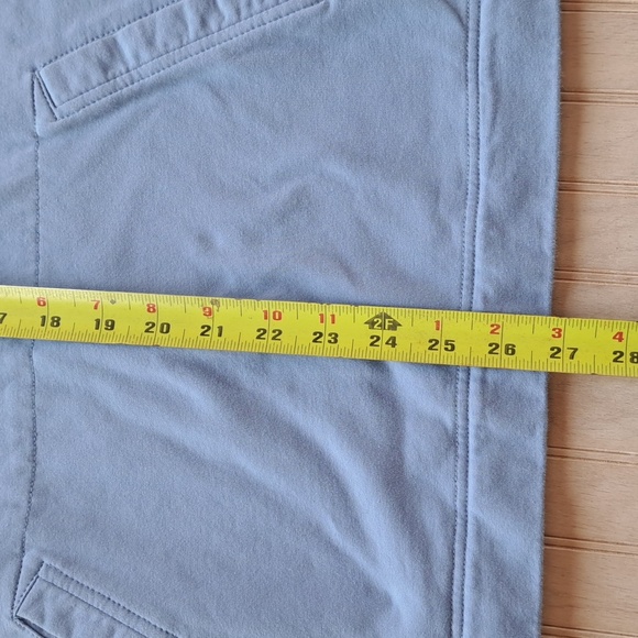 Lulu B Light Blue Quarter-Zip Comfy Cotton Blend Lightweight Pullover Sweatshirt - Picture 9 of 10